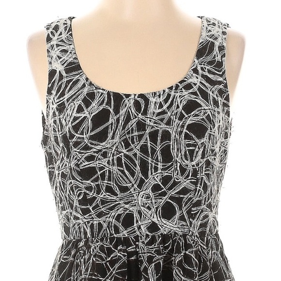 Anthropologie Maeve Fuzzy Fading Tracery Fit & Flare Dress Women’s Size 2 XS - Picture 2 of 8